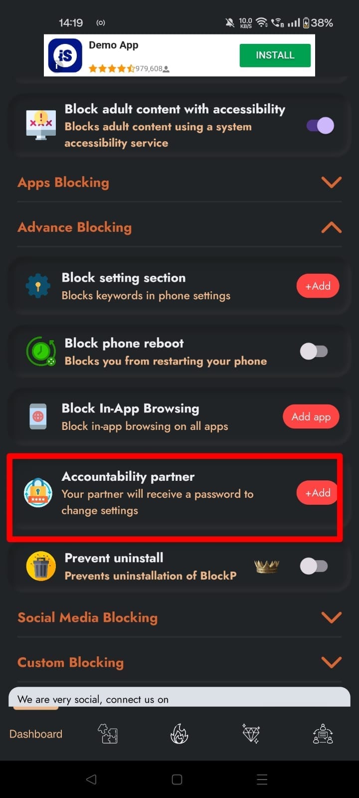 add accountability