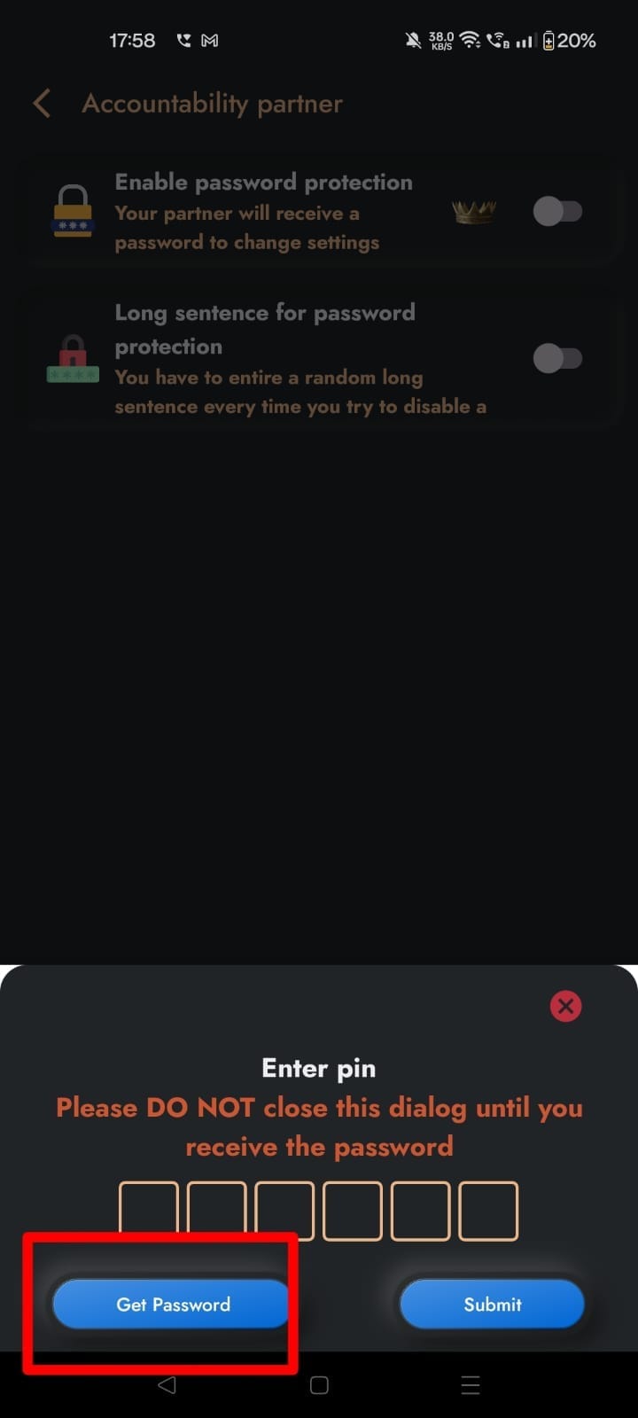 password